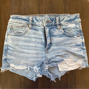 American Eagle Distressed Denim/jean Women's Shorts size 2
